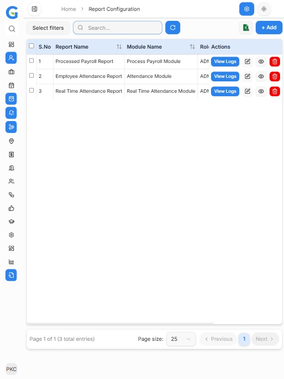 PMS (Performance Management System) screenshot