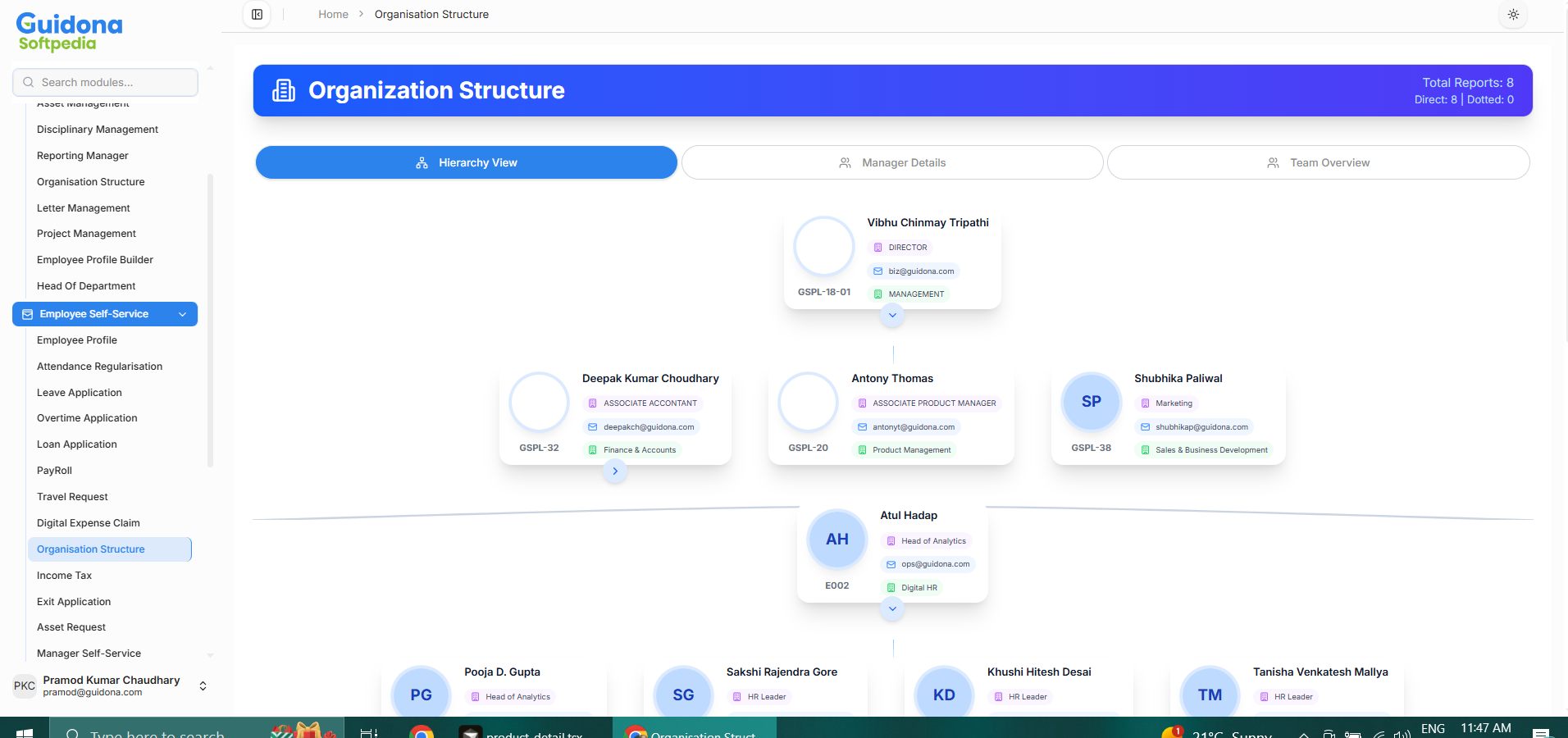 Employee Central screenshot 3